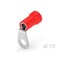 Te Connectivity Ring Terminal, 1/4 in Stud Size, 8 AWG, 600 V, PVC Insulated, Red 54725-1 - alternate 1